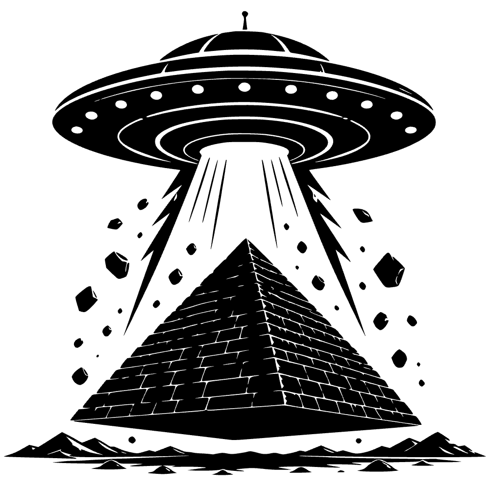 Flying Saucer Abduction SVG cut file