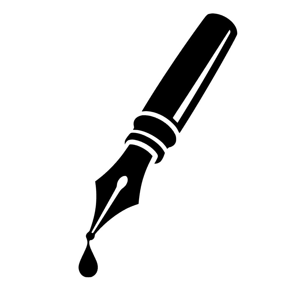 Ícono de pluma fuente — archivo SVG