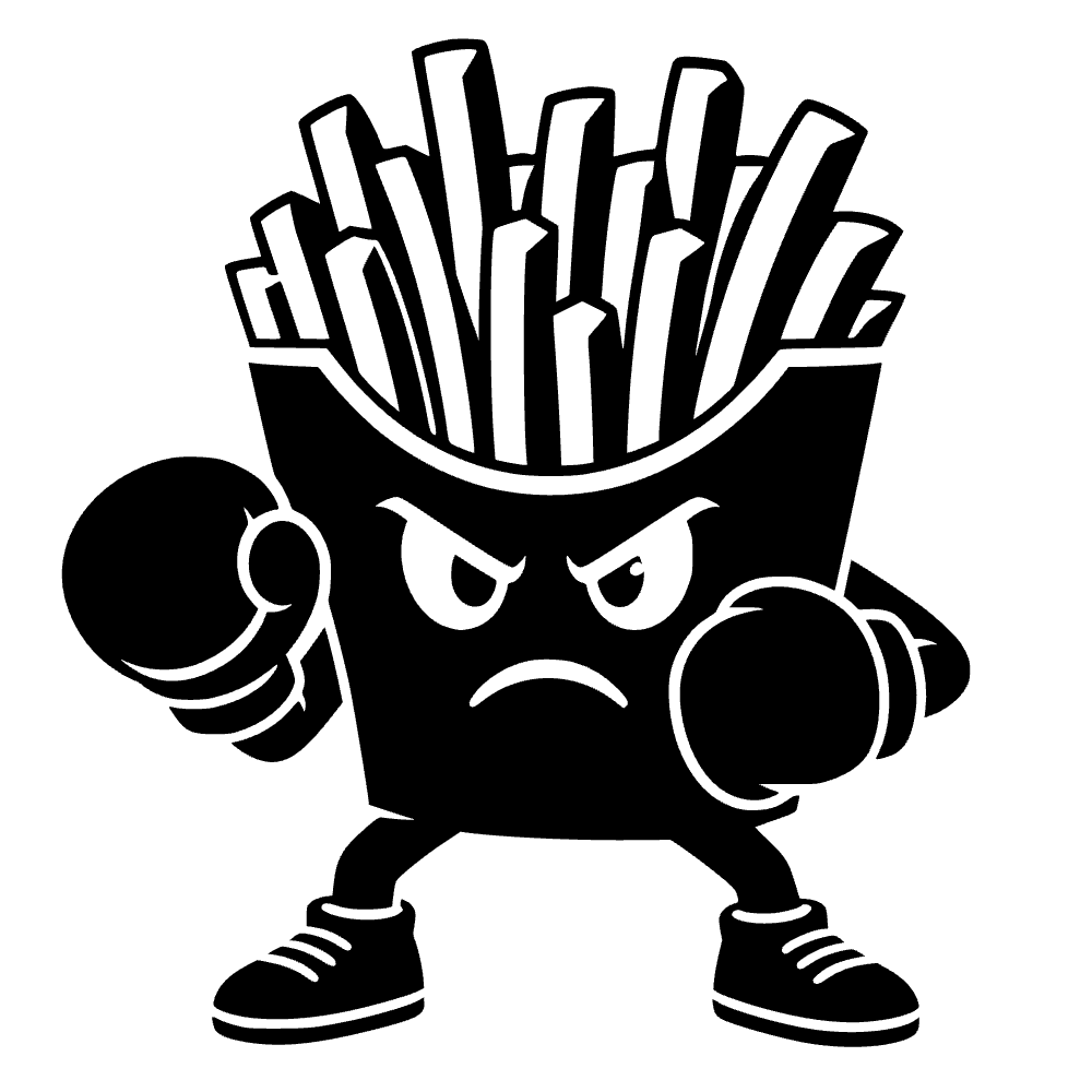 French Fries Carton Icon SVG SVG cut file preview