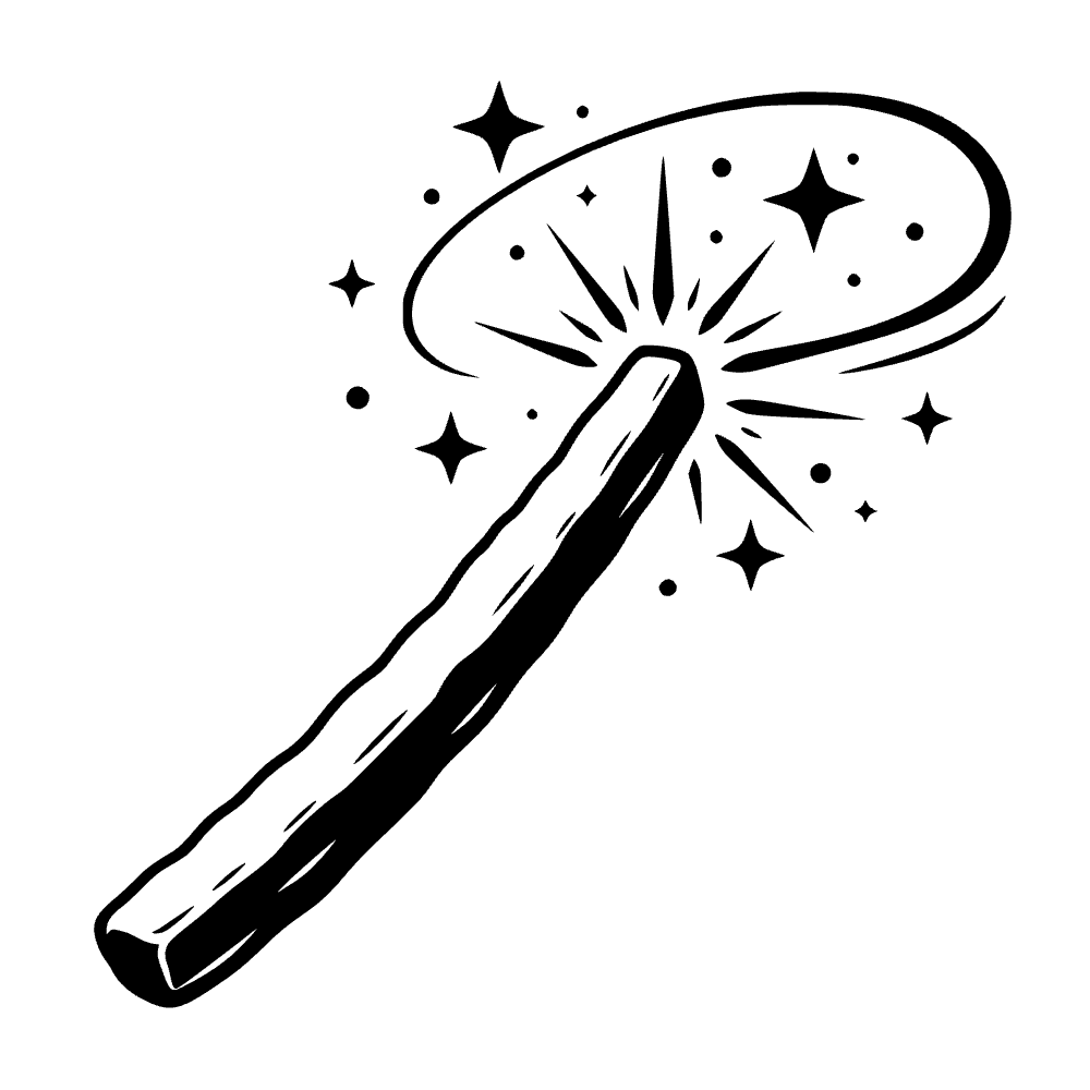 Varita mágica de papas fritas — archivo SVG