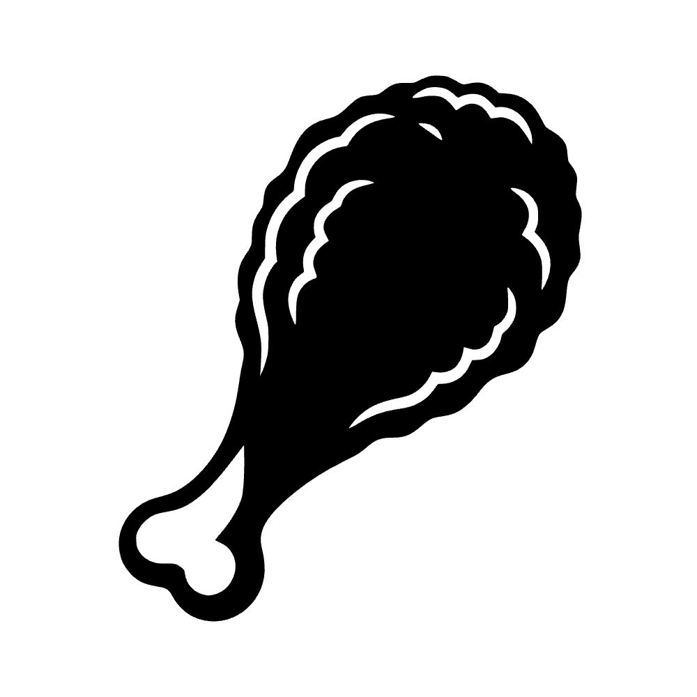 Muslo de pollo frito — archivo SVG