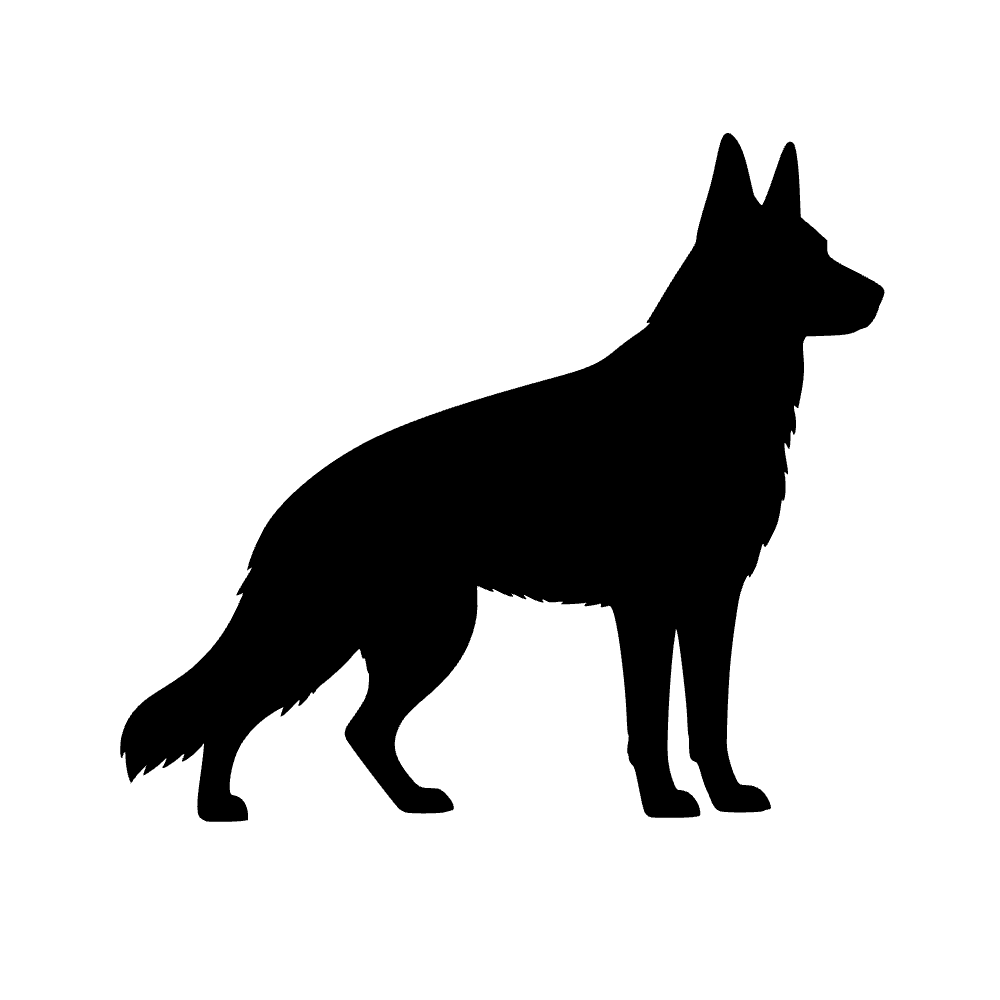Perro pastor alemán — archivo SVG