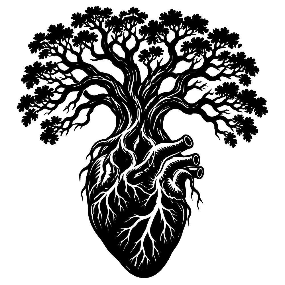 Árbol de roble antiguo gigante — archivo SVG