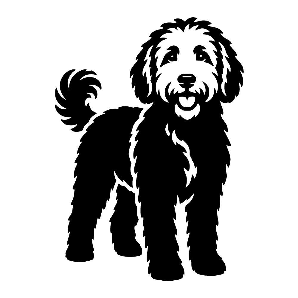 Perro goldendoodle — archivo SVG