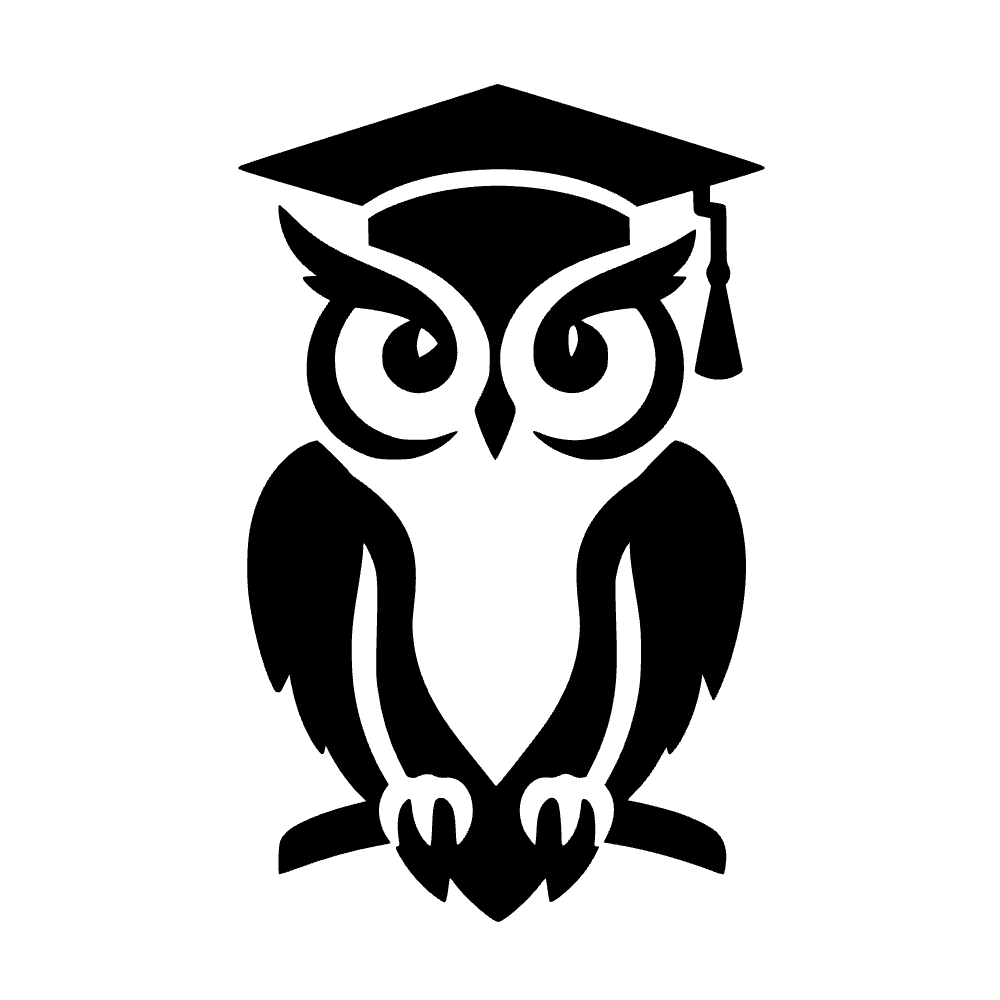Búho de graduación — archivo SVG