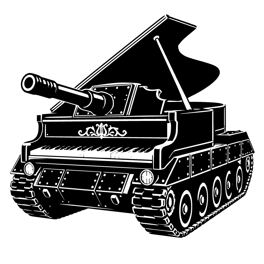 Piano de cola tanque — archivo SVG