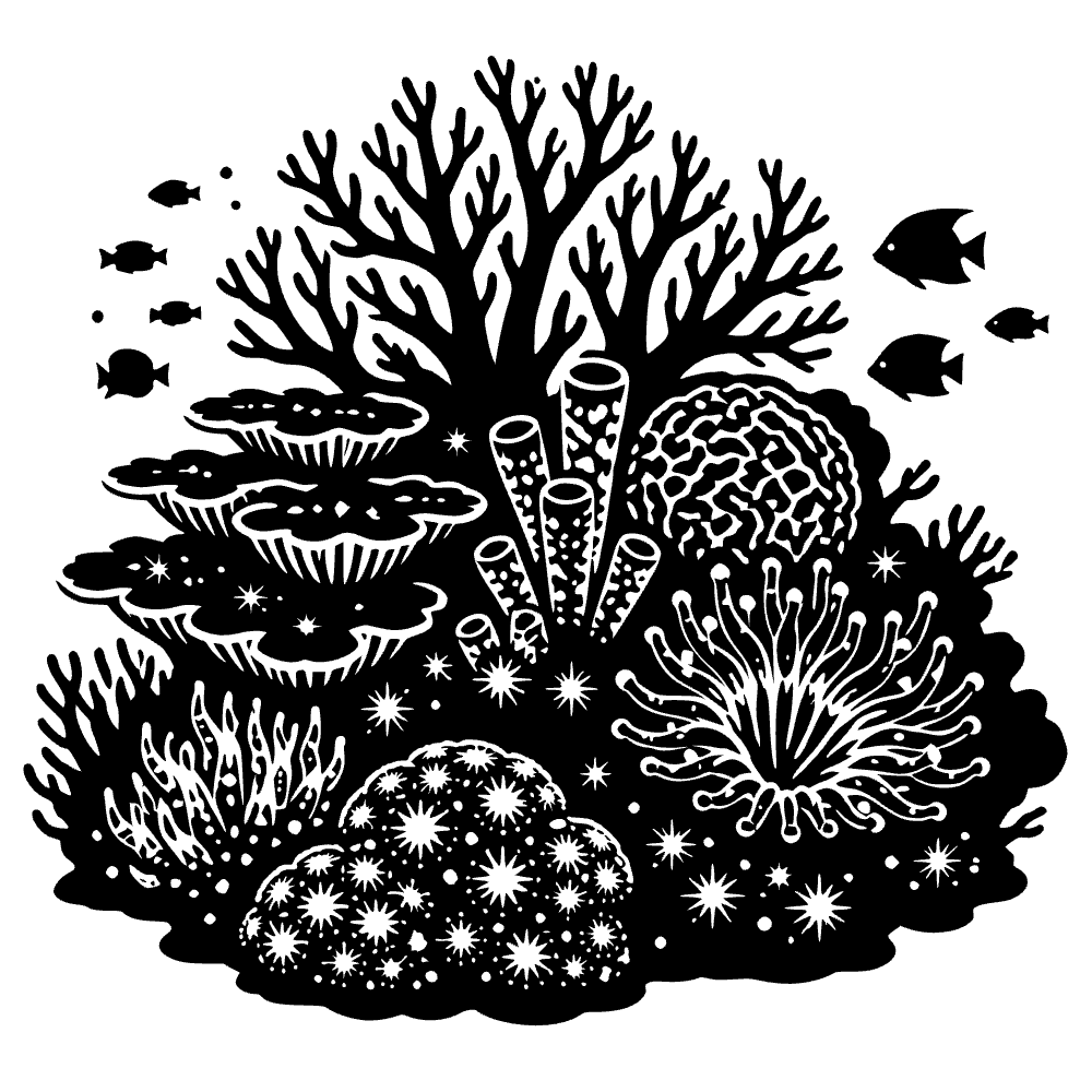 Coral de la Gran Barrera de Coral — archivo SVG