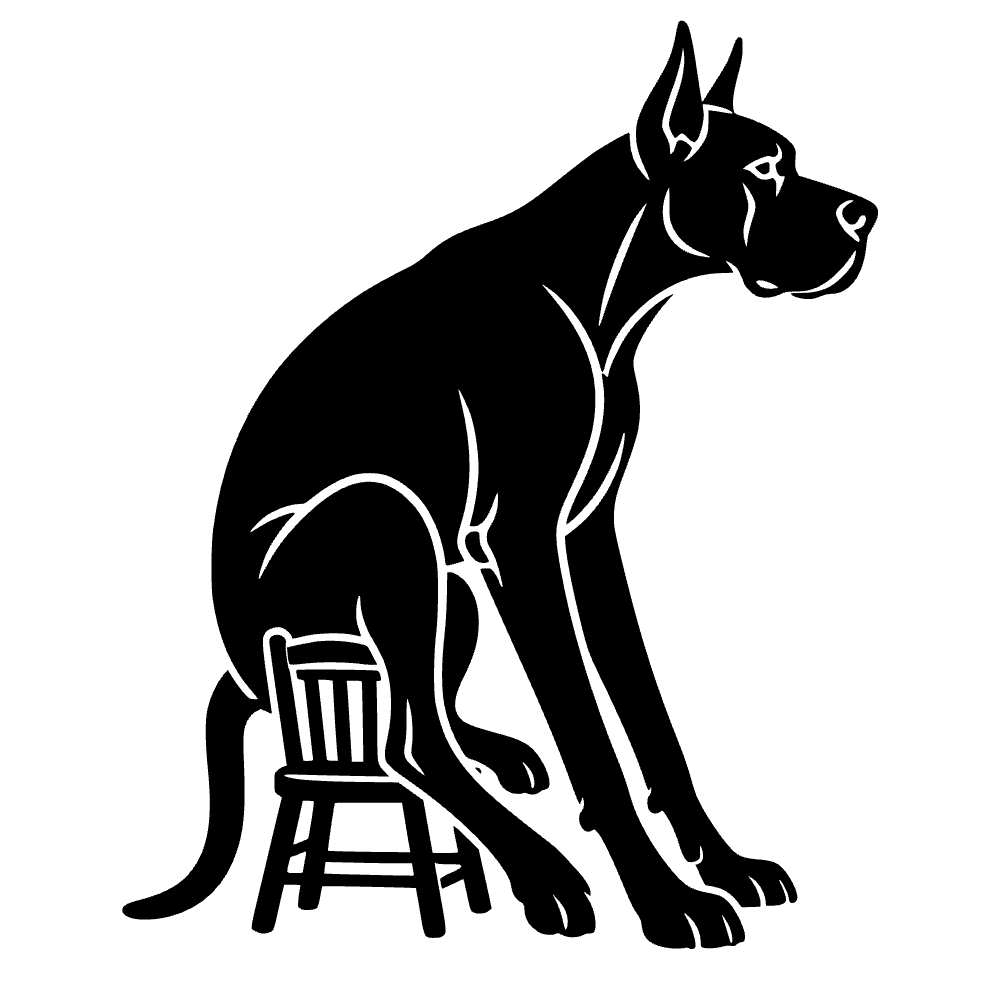 Silla de gran danés — archivo SVG