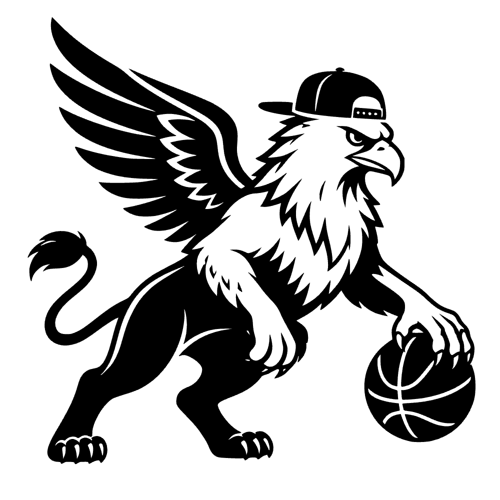 Griffin Wearing Backward Cap SVG cut file