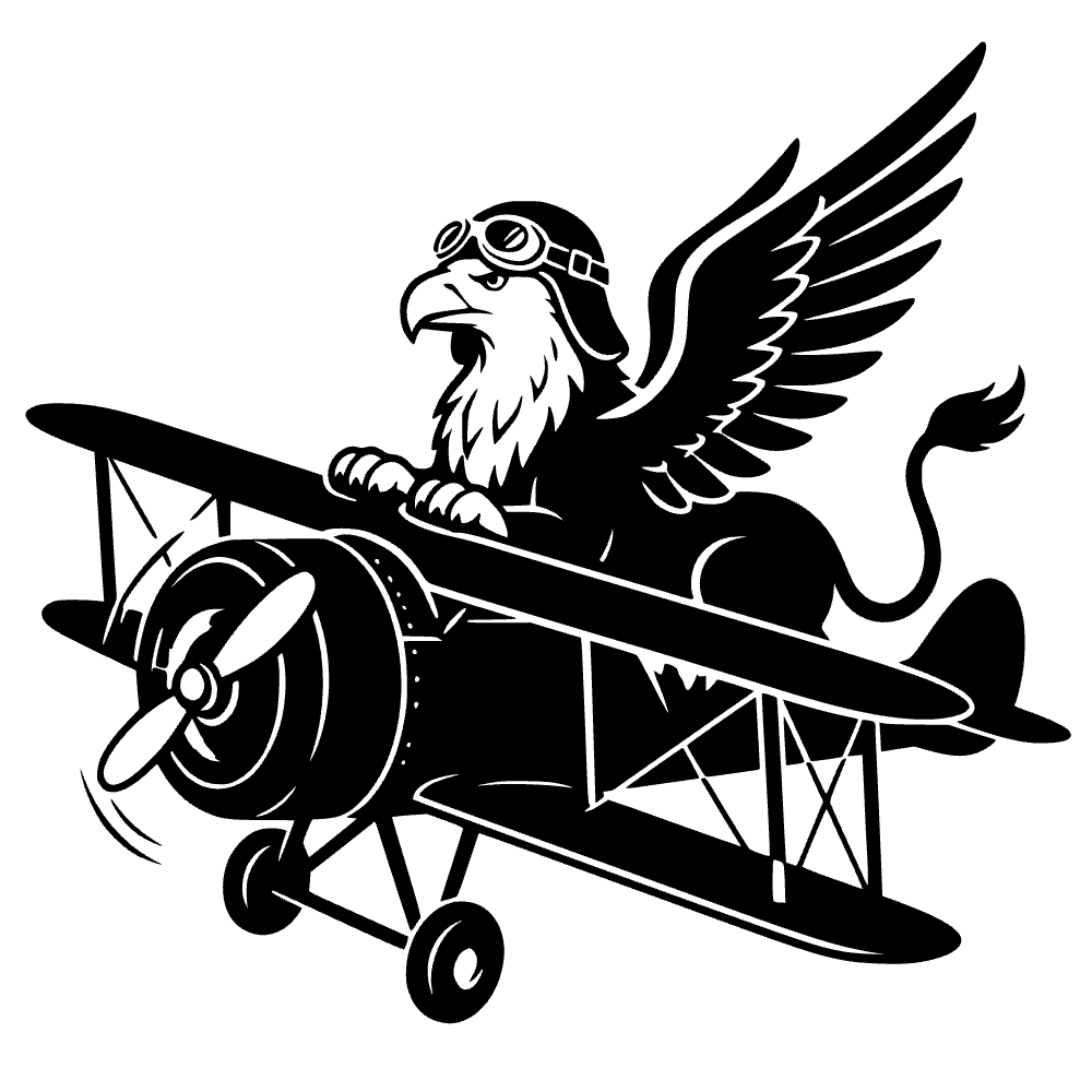 Grifo con gafas de piloto — archivo SVG