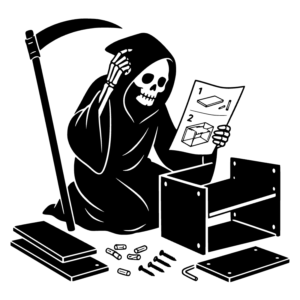 Segador ensamblando — archivo SVG