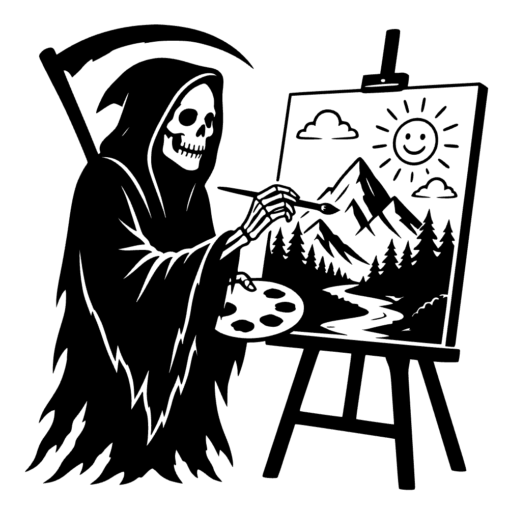 La muerte pintando — archivo SVG