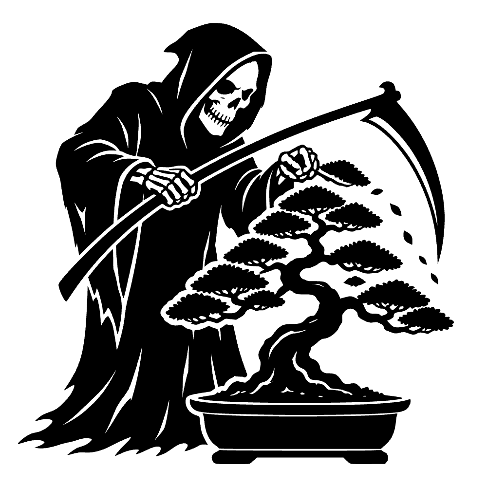 Guadaña usando su icono — archivo SVG