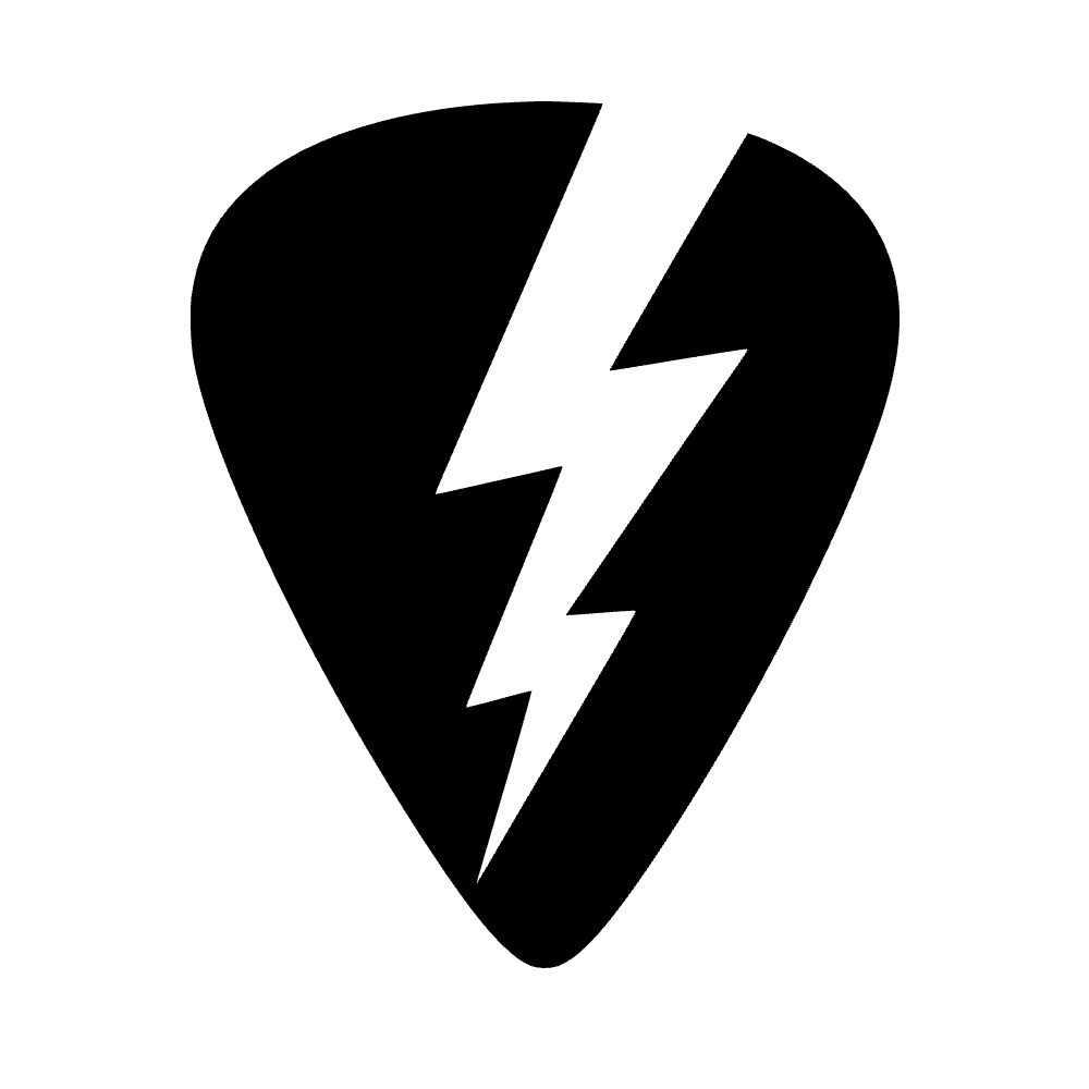 Forma de pua de guitarra — archivo SVG