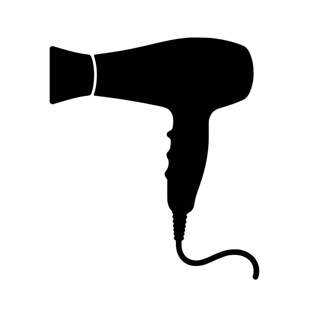 Icono de secador de pelo — archivo SVG