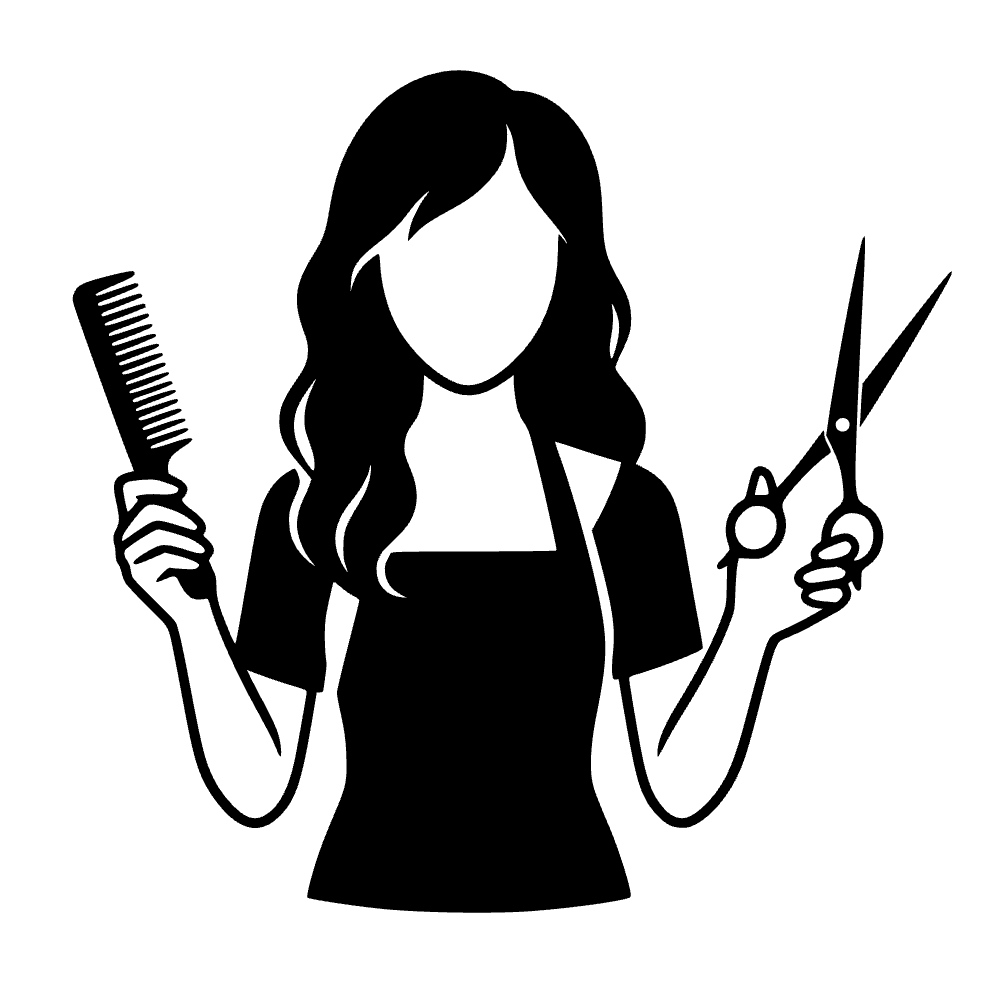 Tijeras y peine de estilista — archivo SVG
