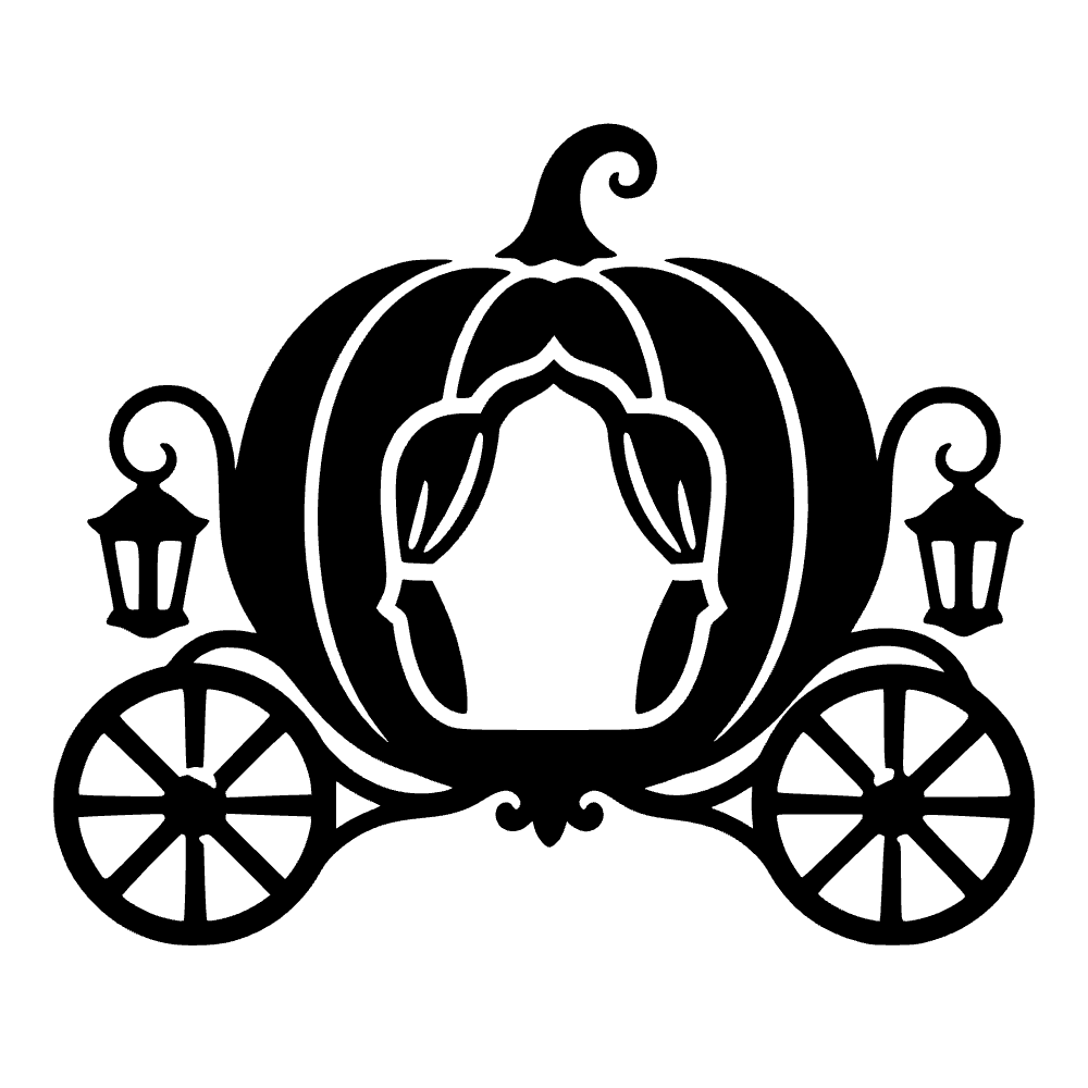 Carroza de calabaza de Halloween — archivo SVG
