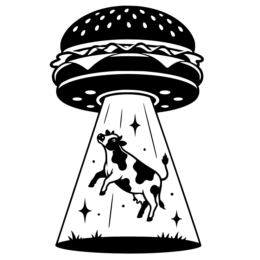 Hamburger Tractor Beam SVG cut file