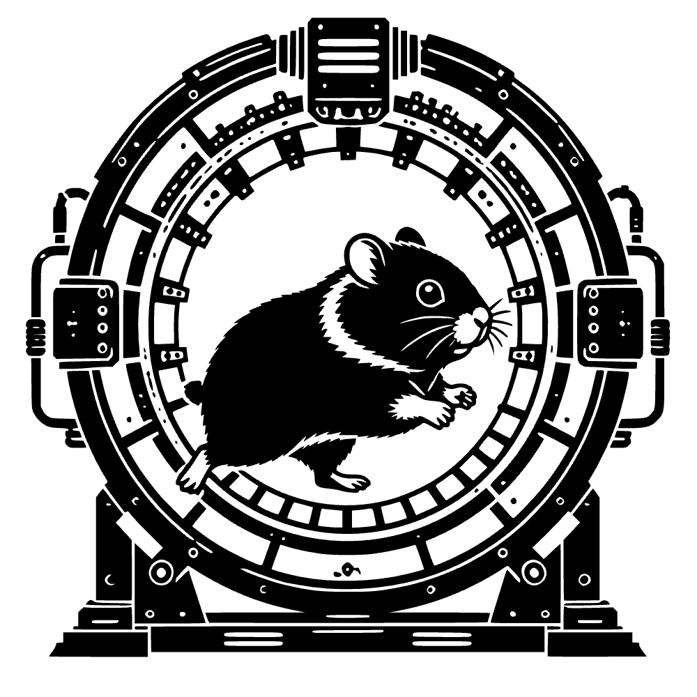 Hamster Running Inside Wheel SVG SVG cut file preview