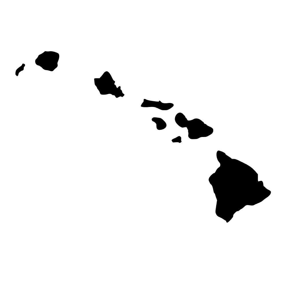 Mapa de Hawái — archivo SVG