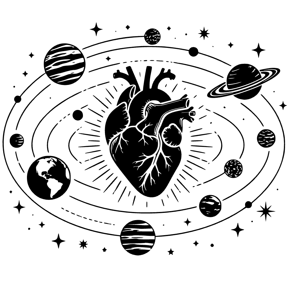 Corazón sistema solar — archivo SVG