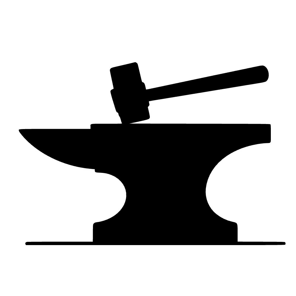 Heavy Anvil Icon SVG cut file preview