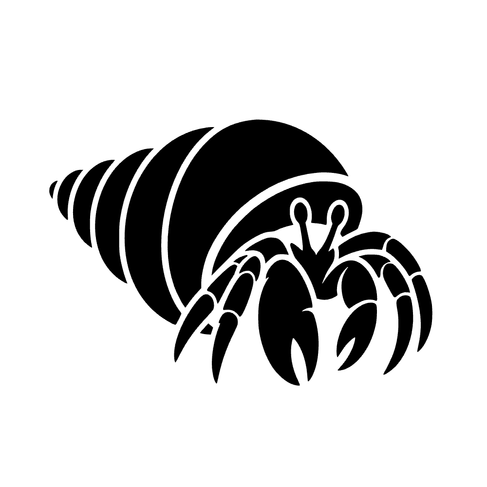 Concha de cangrejo ermitaño — archivo SVG