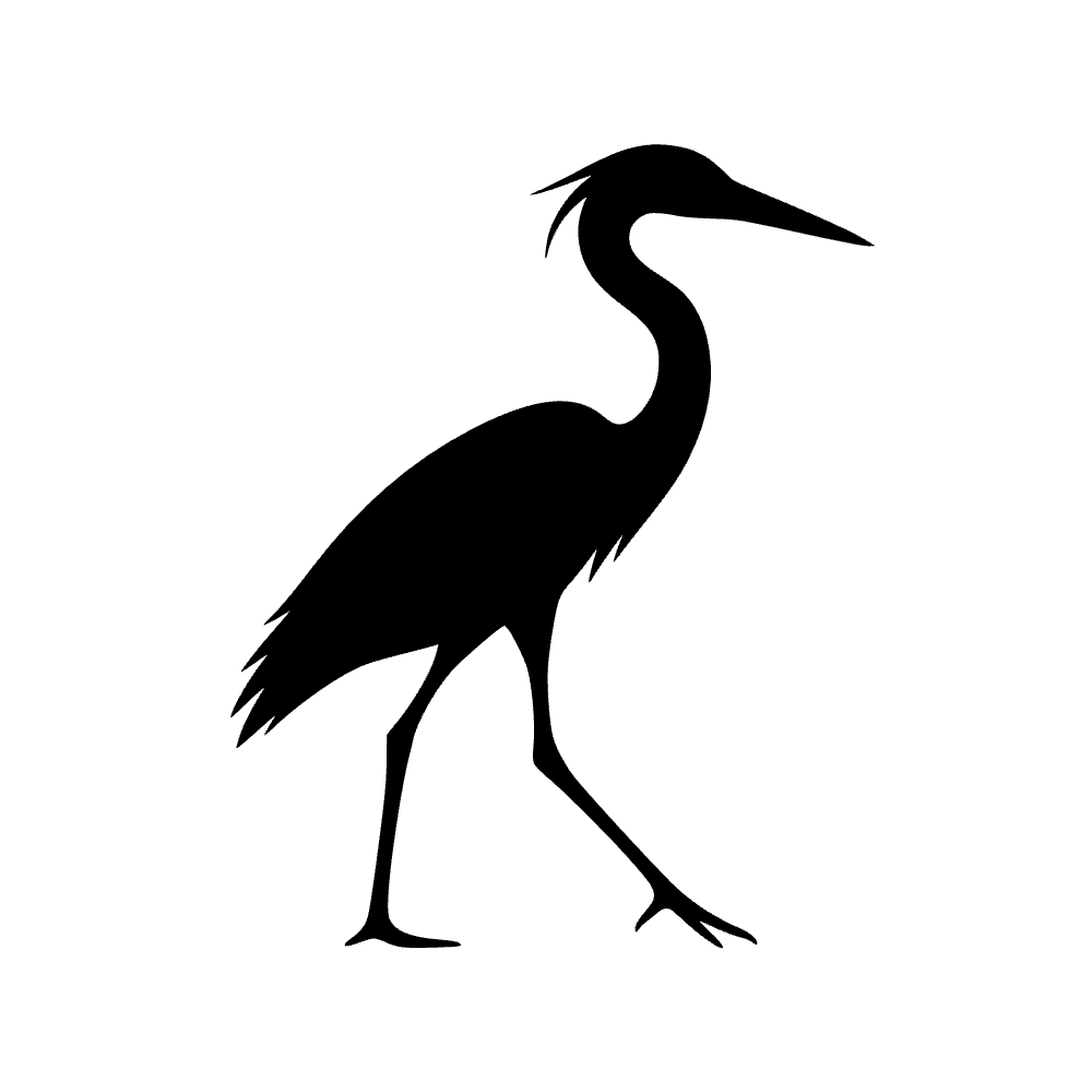 Garza en el agua — archivo SVG