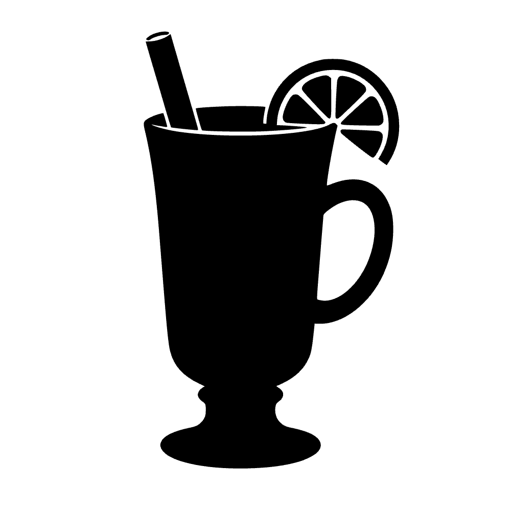 Taza navideña alegre — archivo SVG