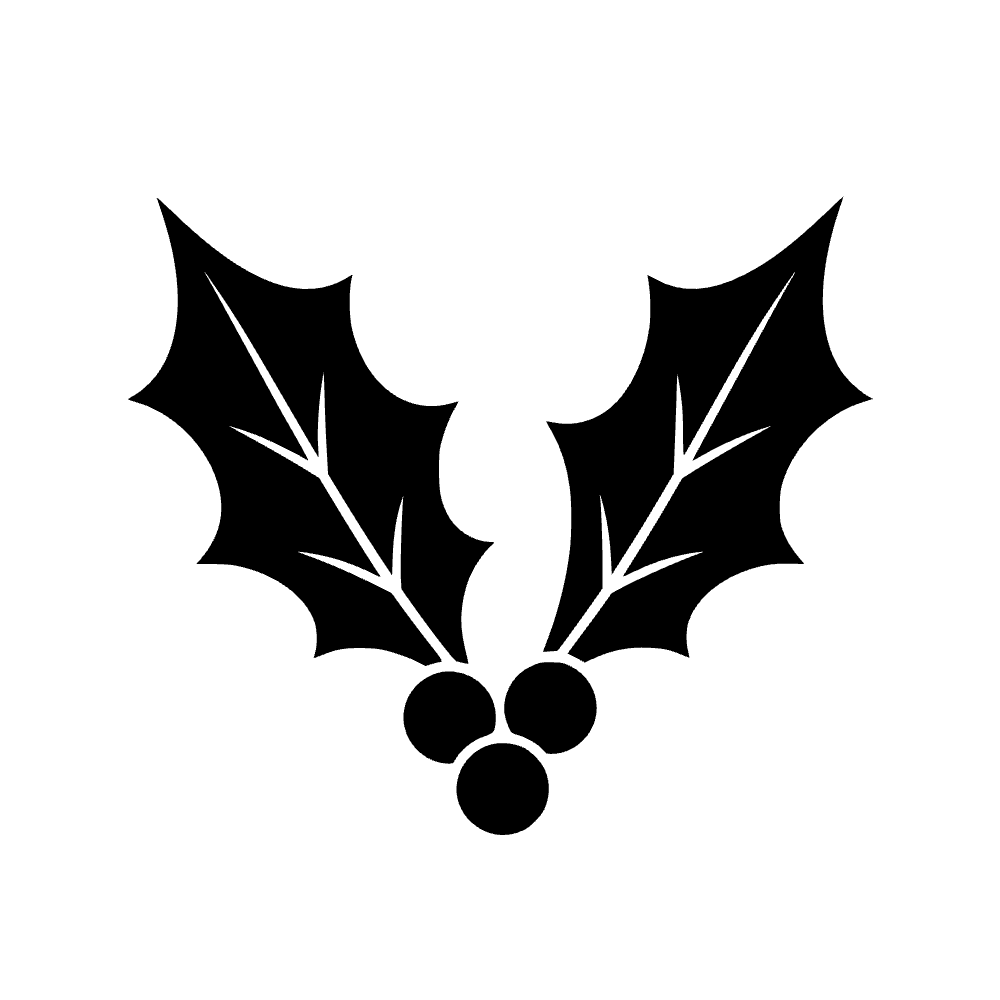 Holly Sprig Berries SVG cut file