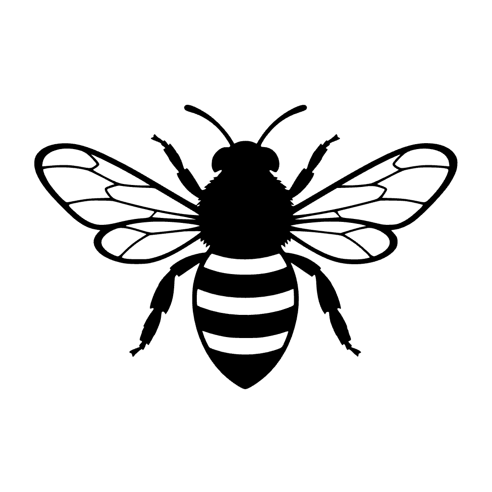 Abeja volando — vista previa del archivo SVG
