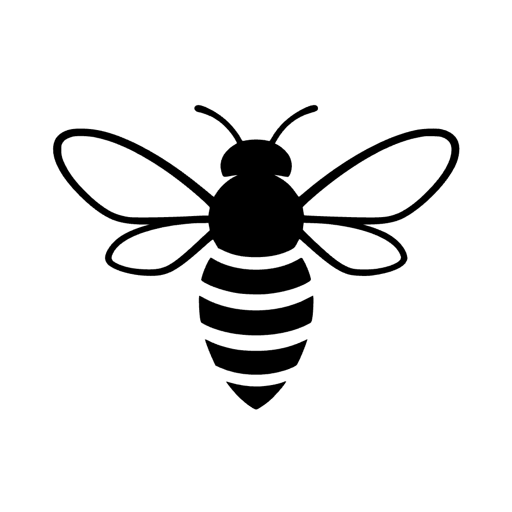 Honeybee Hovering Icon SVG cut file preview
