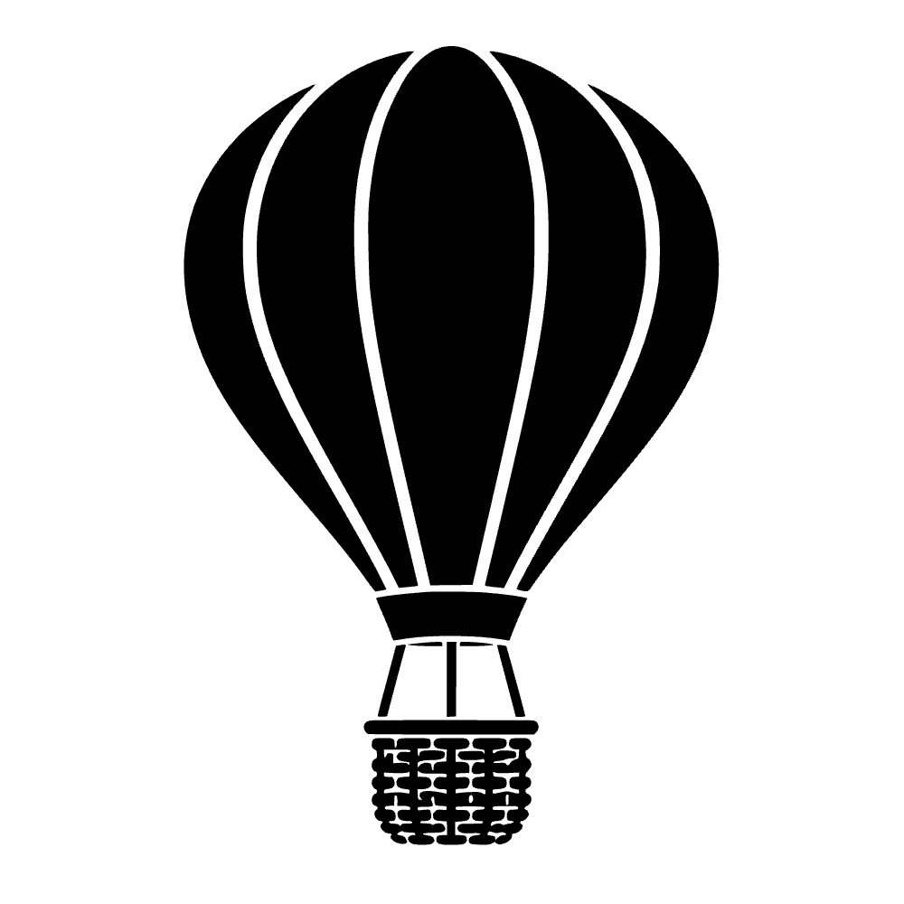 Hot Air Balloon Basket Icon SVG cut file preview