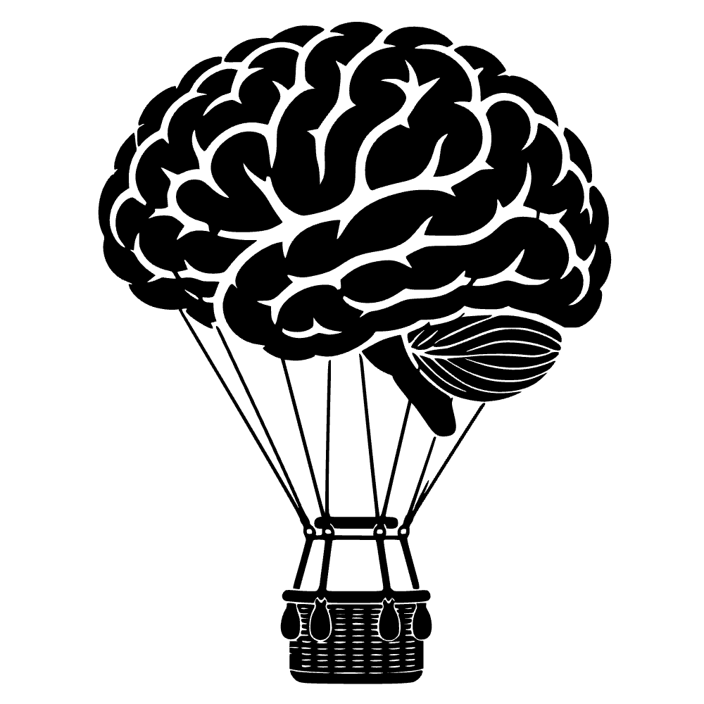 Globo aerostático cerebral — archivo SVG