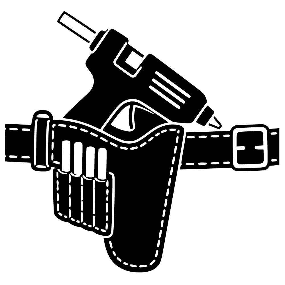 Soporte para pistola de pegamento caliente — vista previa del archivo SVG