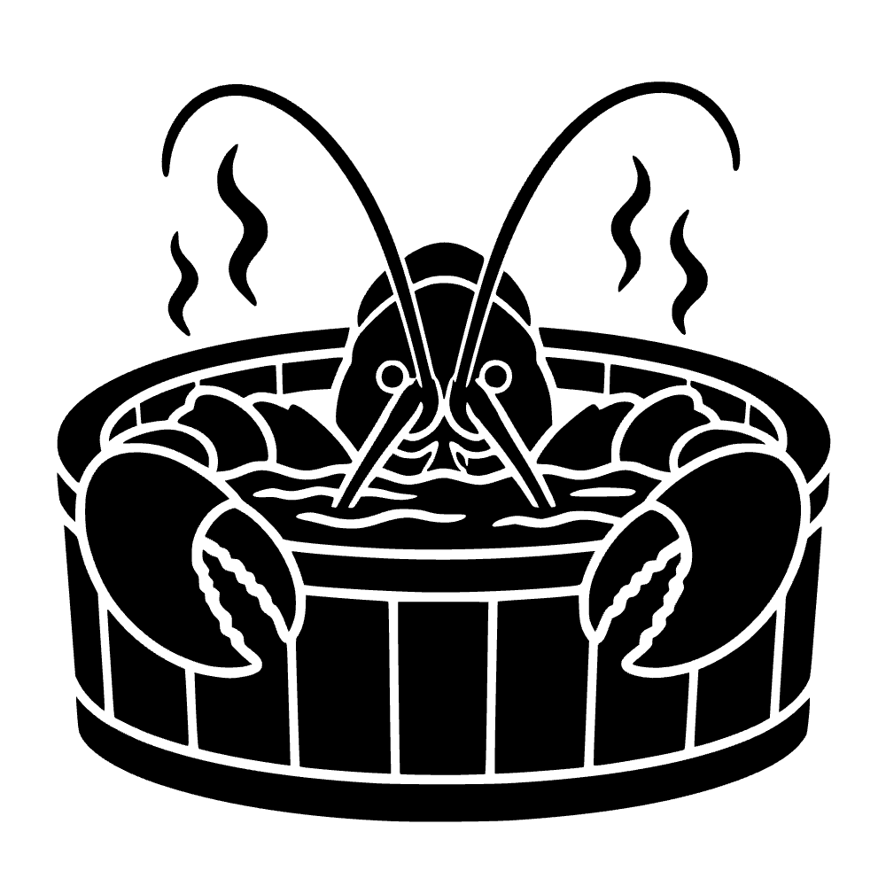 Langosta en jacuzzi — archivo SVG