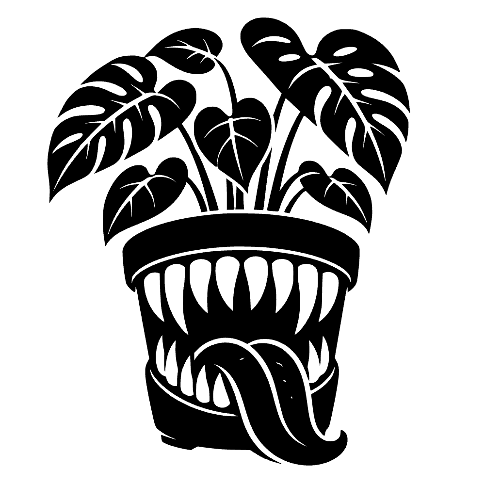 Houseplant Pot Monster SVG cut file preview