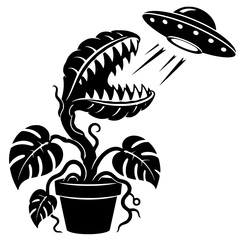 Houseplant Snapping Teeth SVG SVG cut file preview