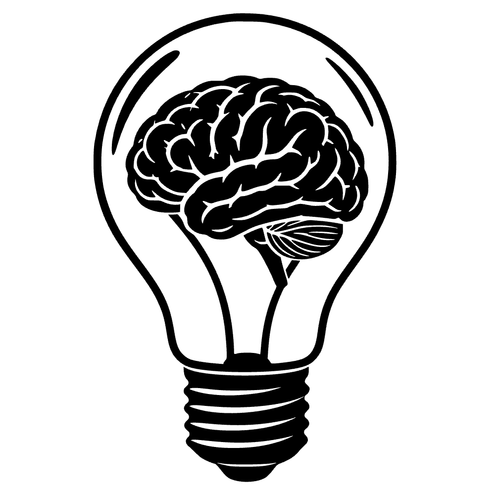 Human Brain Icon SVG cut file preview
