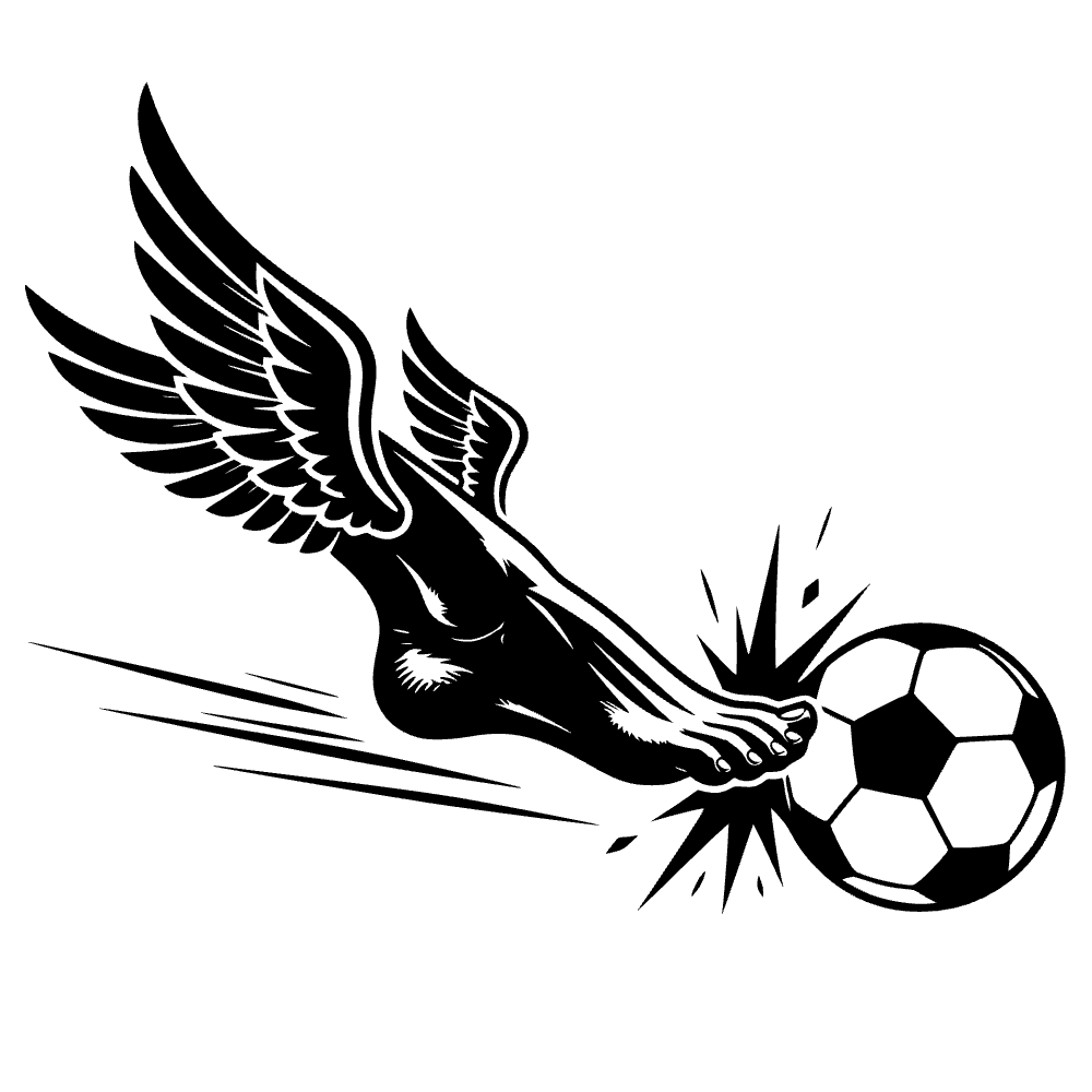 Human Foot Hermes Wings Icon SVG cut file preview