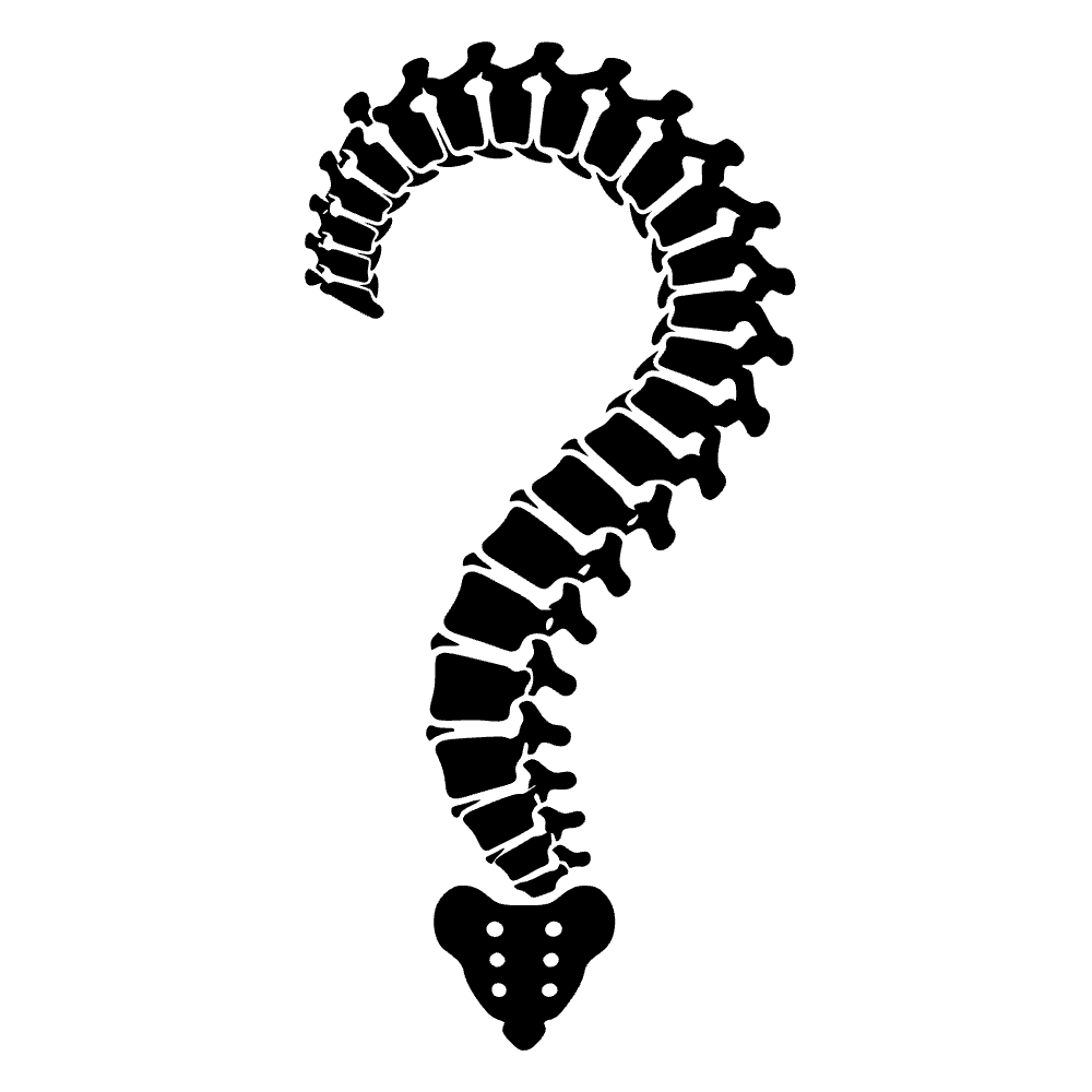 Human Spine Bone Icon SVG cut file preview