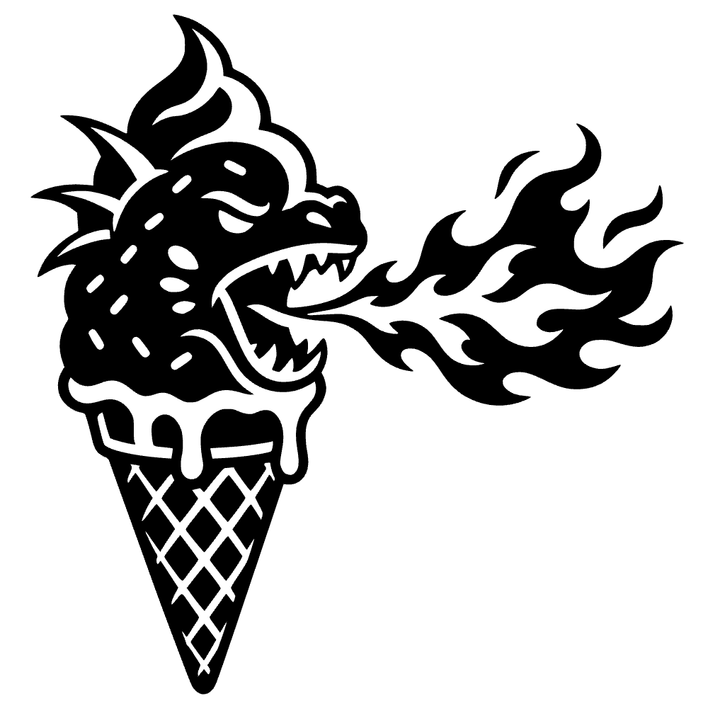 Ice Cream Cone Breathing Icon SVG SVG cut file preview