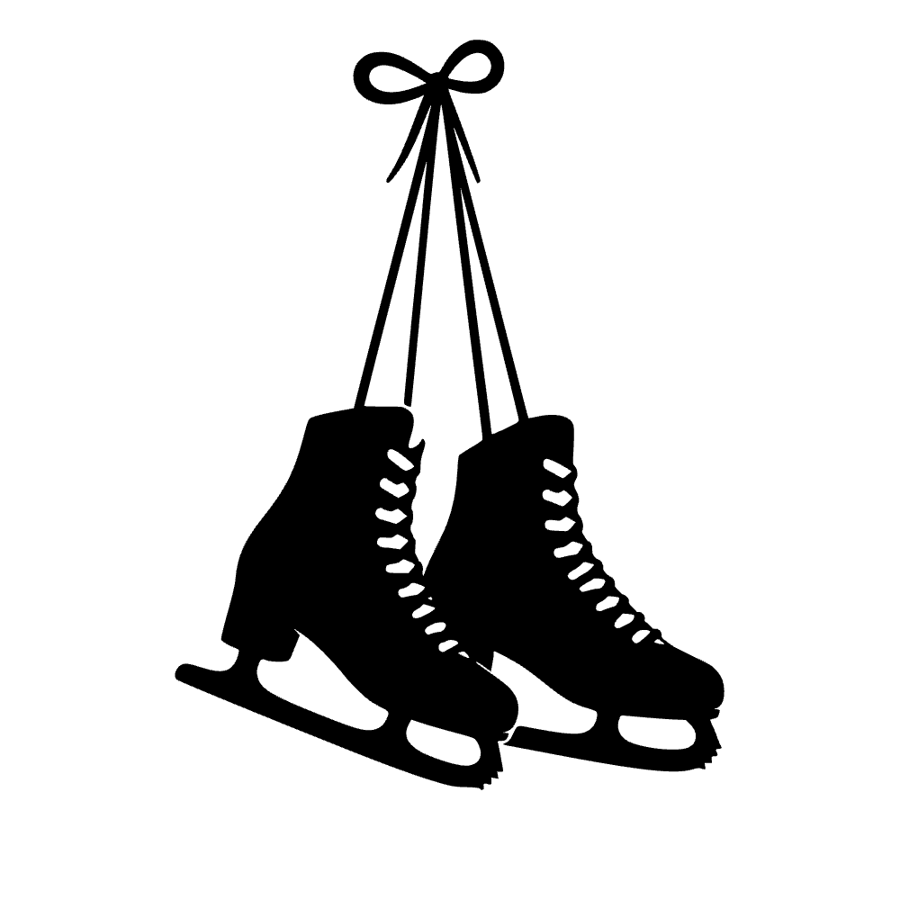 Par de patines de hielo — archivo SVG