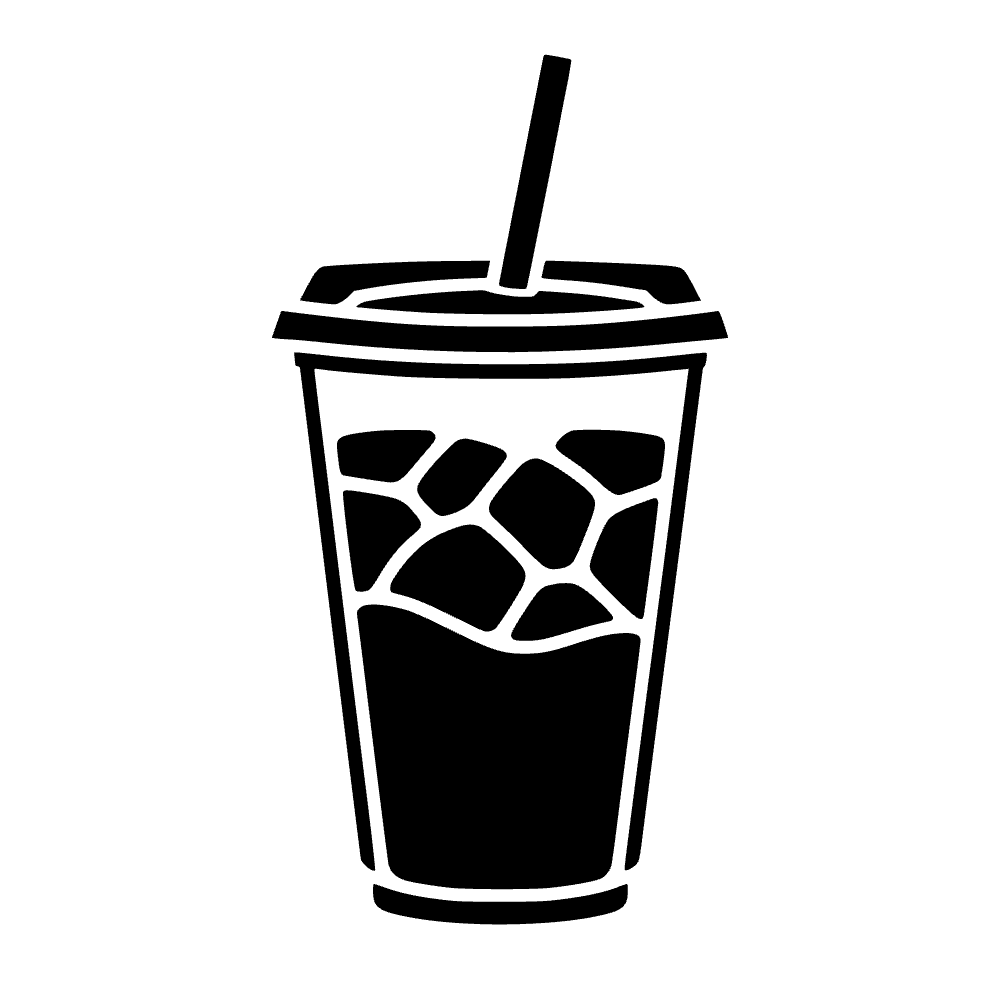 Taza de café helado — archivo SVG
