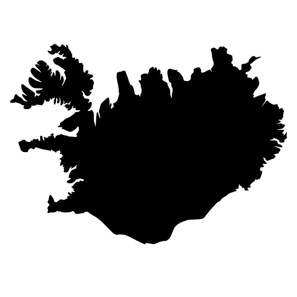 Mapa de Islandia — archivo SVG