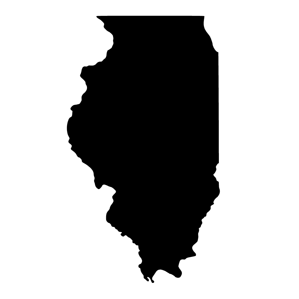 Mapa de Illinois — archivo SVG
