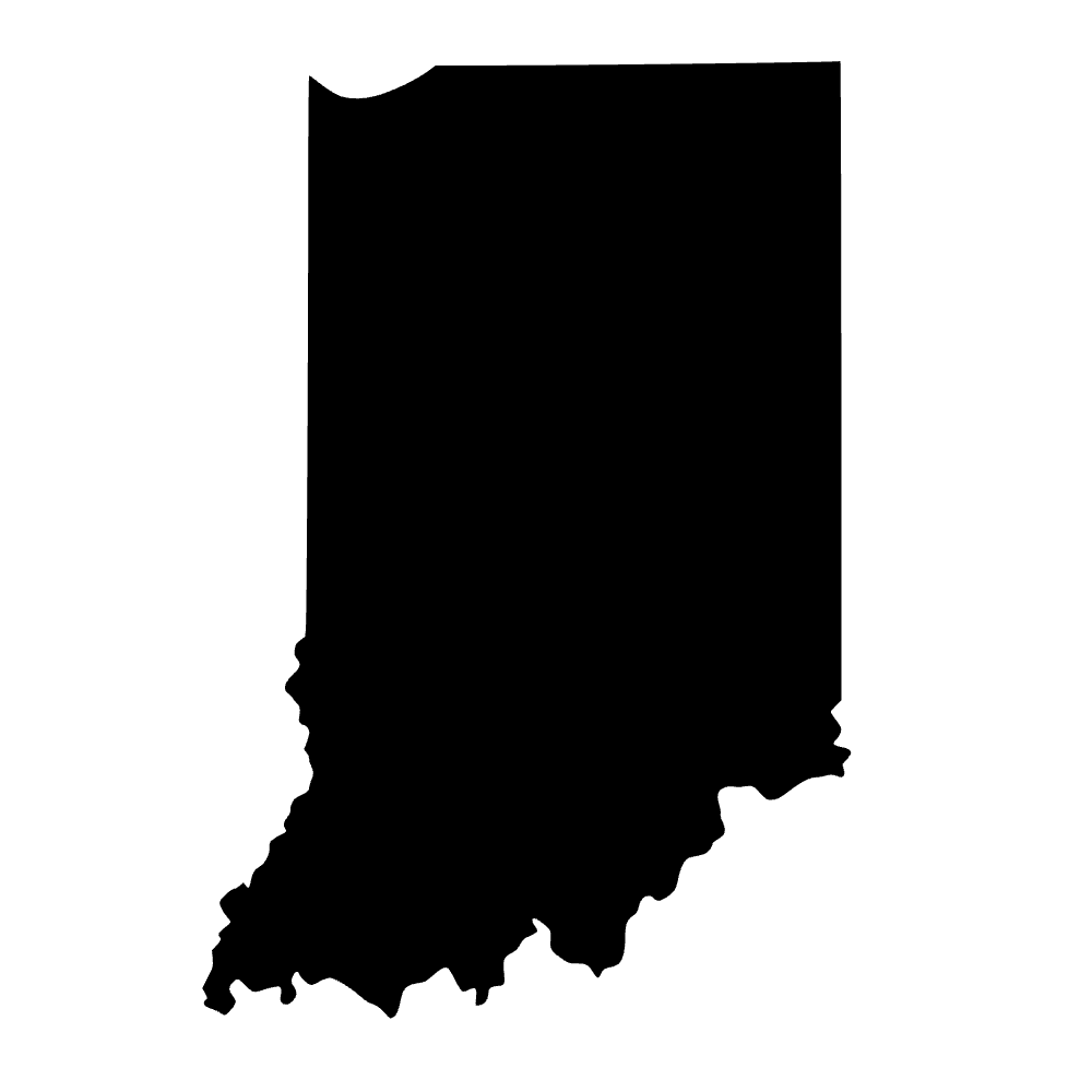 Mapa de Indiana — archivo SVG