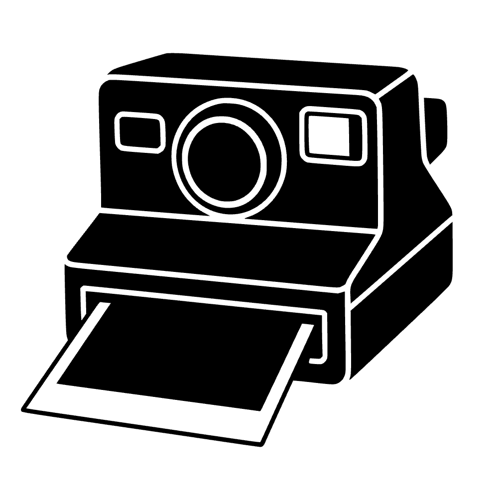 Icono de cámara instantánea — archivo SVG
