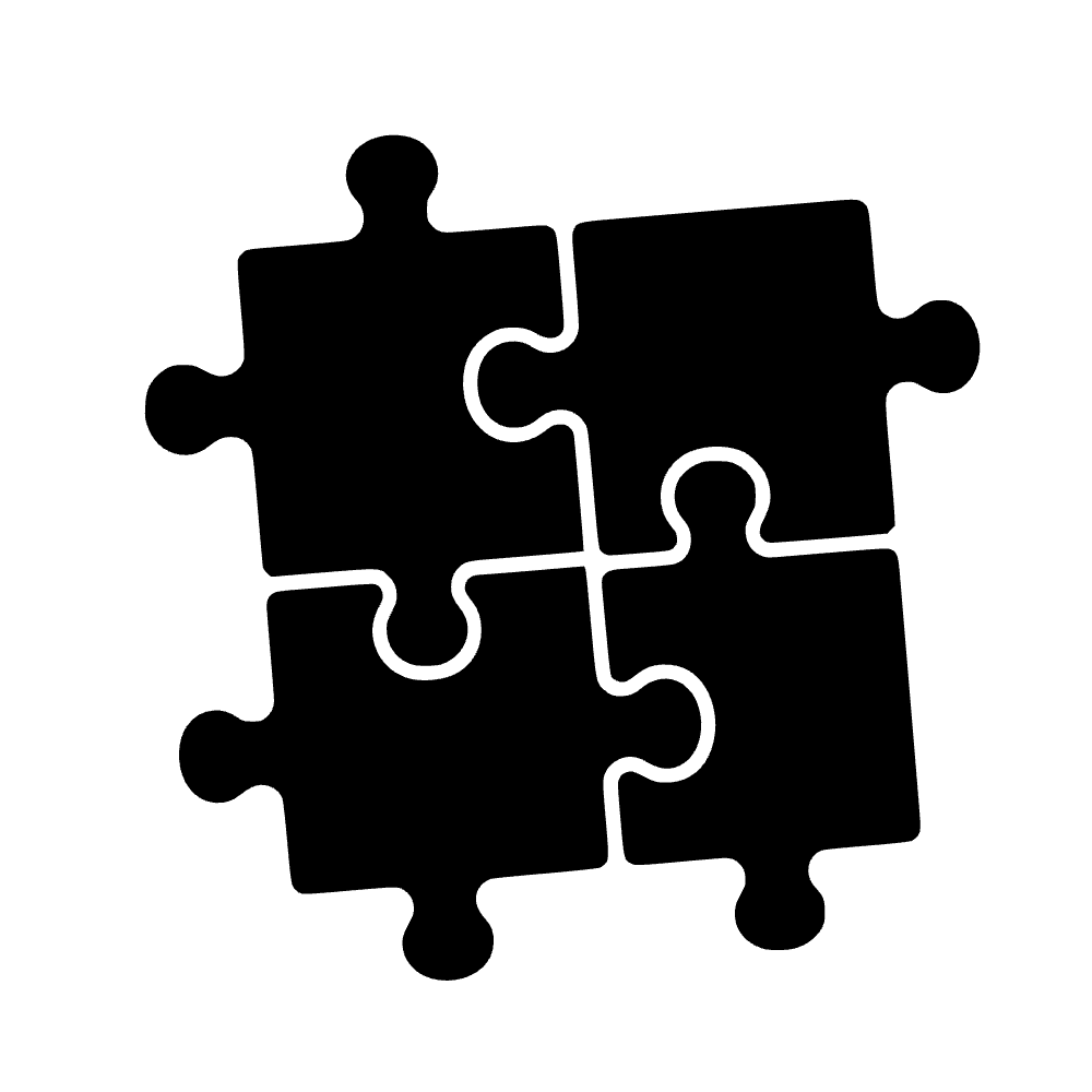 Interlocking Puzzle Icon SVG cut file