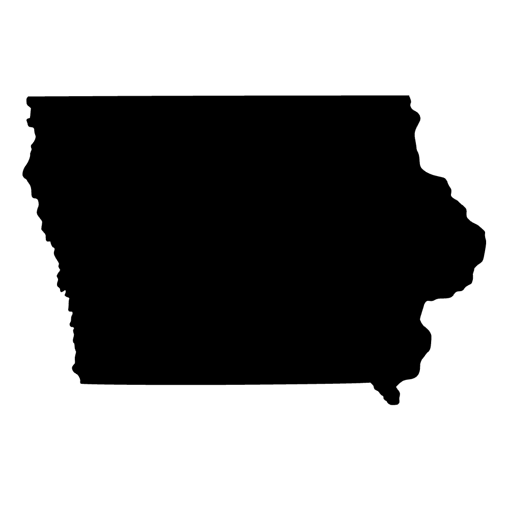 Mapa de Iowa — archivo SVG